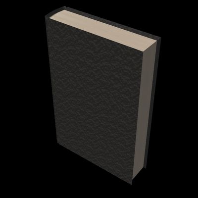 3D model of a book, top view
