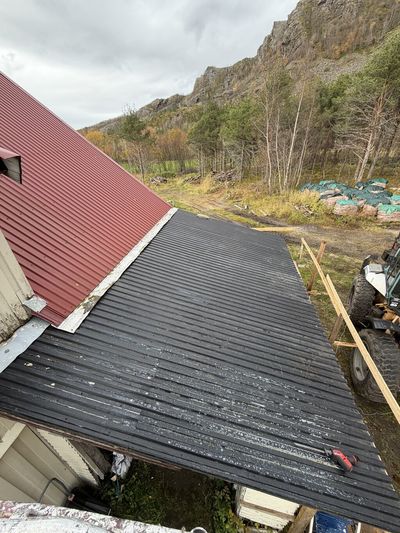 Photo: Fixing my father's garage roof